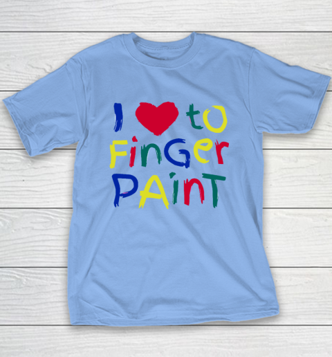 I Heart Love To Finger Paint I'm Paint Cute Couple Valentine Youth T-Shirt 8