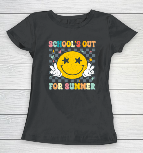 Last Day Of School Retro Schools Out For Summer Teacher Women's T-Shirt
