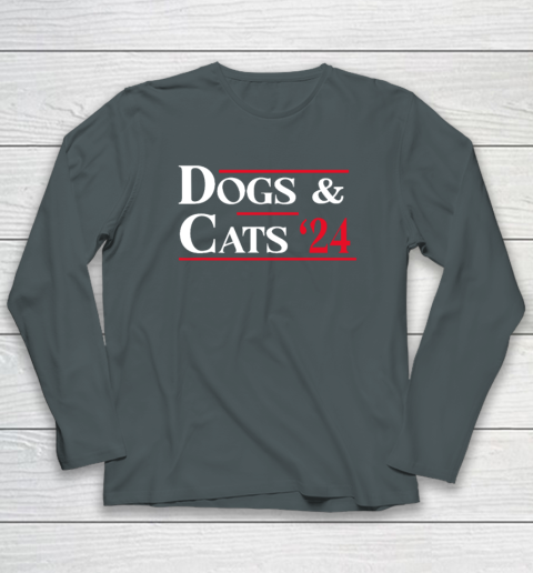 Dogs and Cats 2024 They're Eating The Dogs Long Sleeve T-Shirt 3