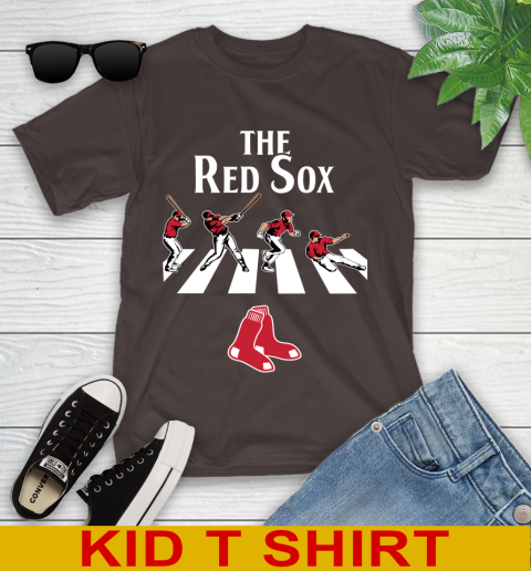 MLB Baseball Boston Red Sox The Beatles Rock Band Shirt Youth T-Shirt 6