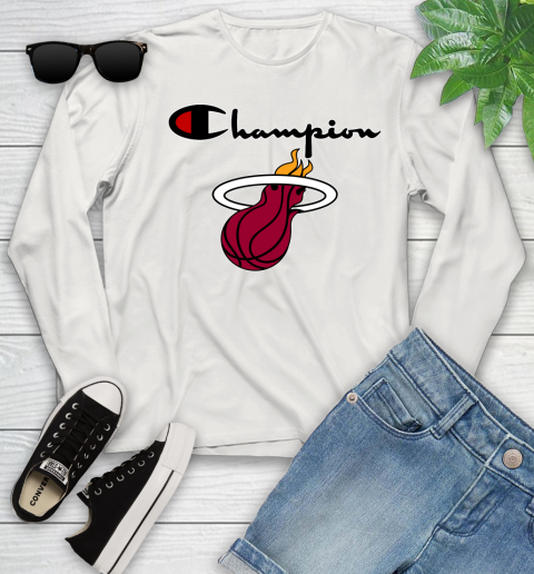 NBA Basketball Miami Heat Champion Shirt Youth Long Sleeve 10