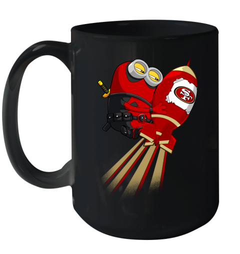 NFL Football San Francisco 49ers Deadpool Minion Marvel Shirt Ceramic Mug 15oz
