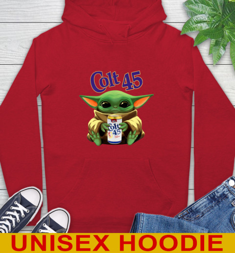 Star Wars Baby Yoda Hugs Colt 45 Beer Shirt 22