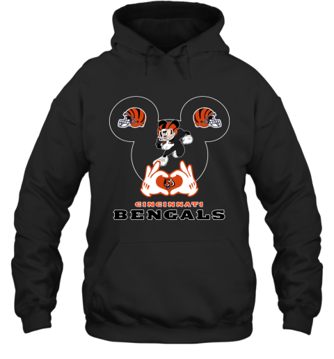 Cincinnati Bengals x Mickey Disney hang on shirt, hoodie, sweater, long  sleeve and tank top