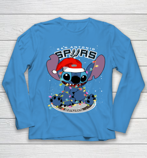 San Antonio Spurs NBA noel stitch Basketball Christmas Youth Long Sleeve 4