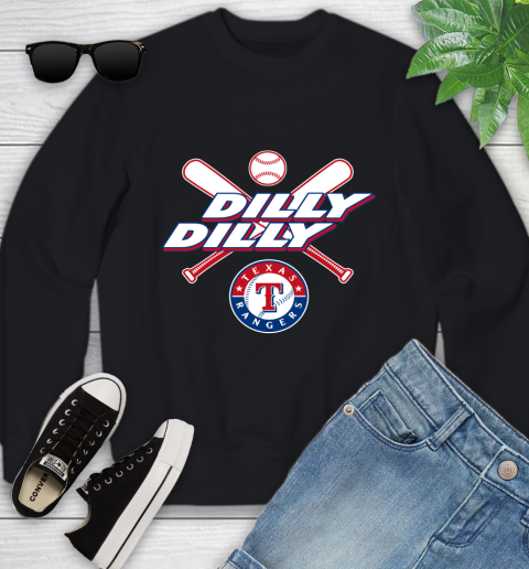 MLB Texas Rangers Dilly Dilly Baseball Sports Youth Sweatshirt 2