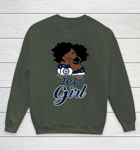 Winnipeg Jets Girl NHL Youth Sweatshirt 10