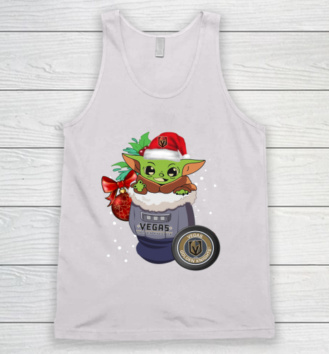 Vegas Golden Knights Christmas Baby Yoda Star Wars Funny Happy NHL Tank Top 2