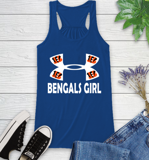 NFL Cincinnati Bengals Girl Under Armour Football Sports Racerback Tank 8