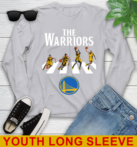 NBA Basketball Golden State Warriors The Beatles Rock Band Shirt Youth Long Sleeve 5