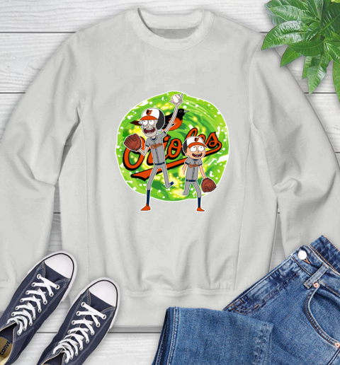 MLB Baltimore Orioles Rick And Morty Baseball Sports Sweatshirt 5