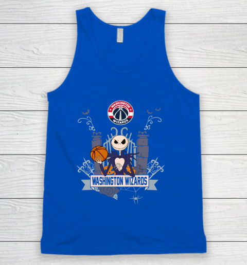 NBA Washington Wizards Basketball Jack Skellington Halloween Tank Top 4