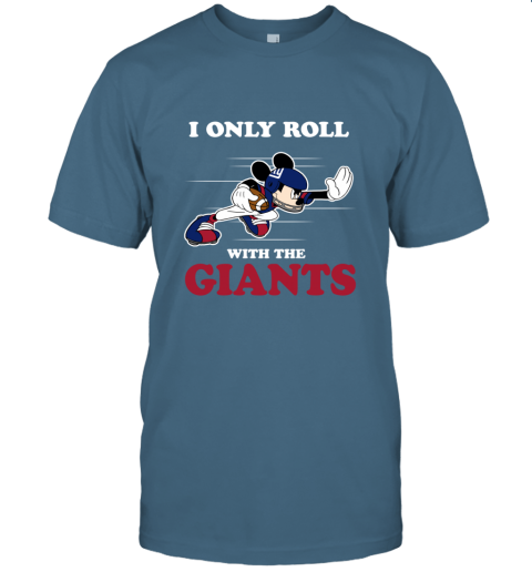 NFL Mickey Mouse I Only Roll With New York Giants Youth Sweatshirt 