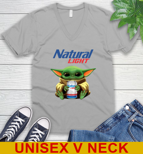 Star Wars Baby Yoda Hugs Natural Light Beer Shirt 52