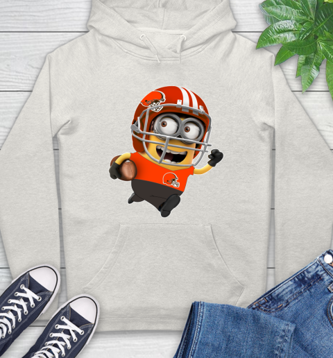 NFL Cleveland Browns Minions Disney Football Sports Hoodie 12