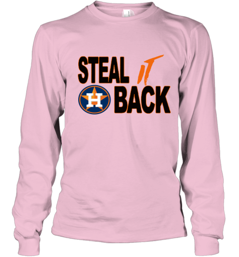 x4nl steal it back houston astros long sleeve tee 14 front light pink