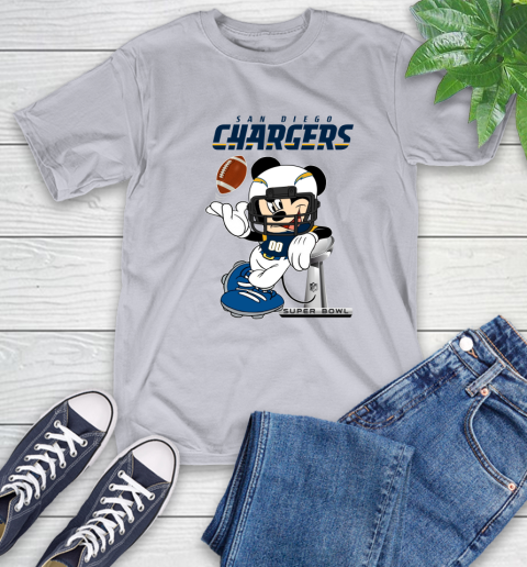 NFL San diego chargers Mickey Mouse Disney Super Bowl Football T Shirt T-Shirt 6