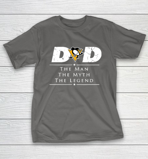 Pittsburgh Penguins NHL Ice Hockey Dad The Man The Myth The Legend T-Shirt 8