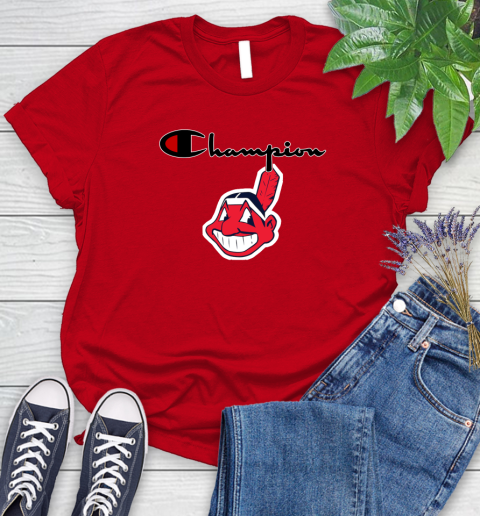 MLB Baseball Cleveland Indians Champion Shirt Women's T-Shirt 9