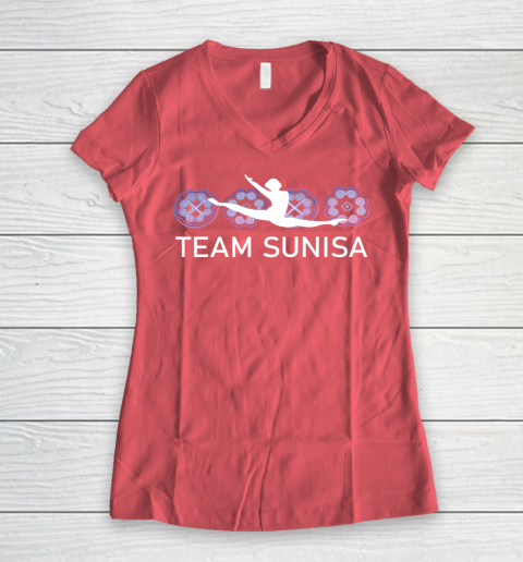 Team Sunisa Shirt Women's V-Neck T-Shirt 4