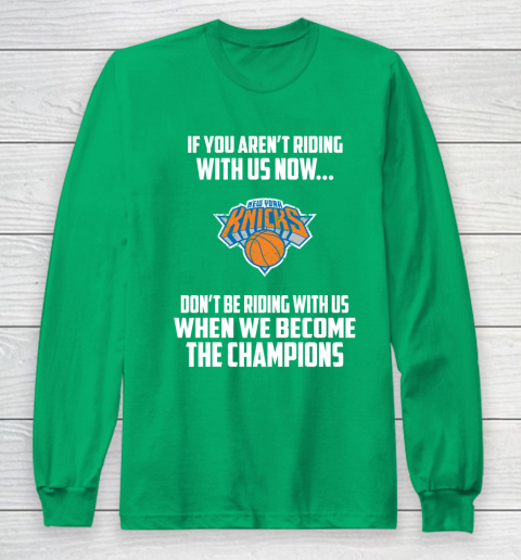 NBA New York Knicks Basketball We Become The Champions Long Sleeve T-Shirt 4