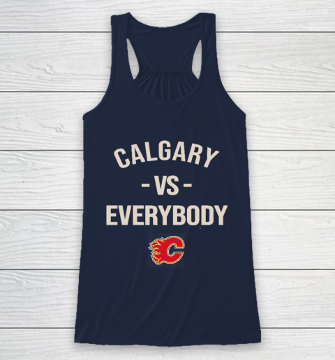 Calgary Flames Vs Everybody Racerback Tank 8