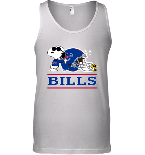 The buffalo Bills Joe Cool And Woodstock Snoopy Mashup Tank Top