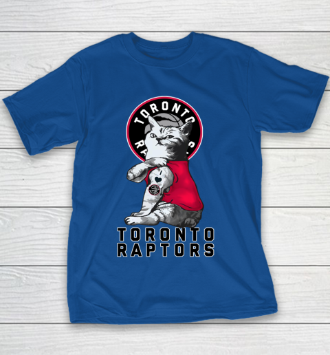 NBA Basketball My Cat Loves Toronto Raptors Youth T-Shirt 6