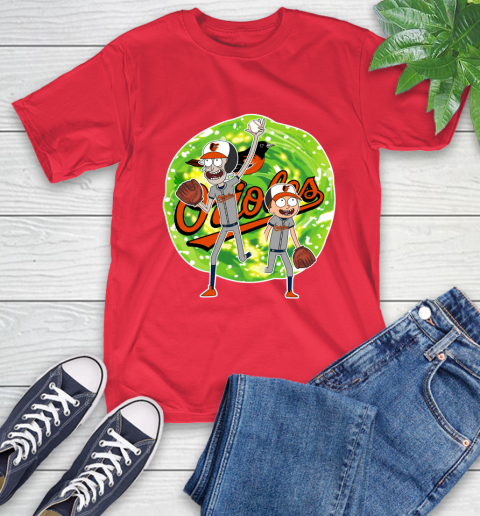 MLB Baltimore Orioles Rick And Morty Baseball Sports T-Shirt 10
