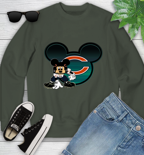 NFL Chicago Bears Mickey Mouse Disney Football T Shirt Youth Sweatshirt 10