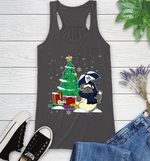 New York Yankees MLB Baseball Cute Tonari No Totoro Christmas Sports Racerback Tank 11