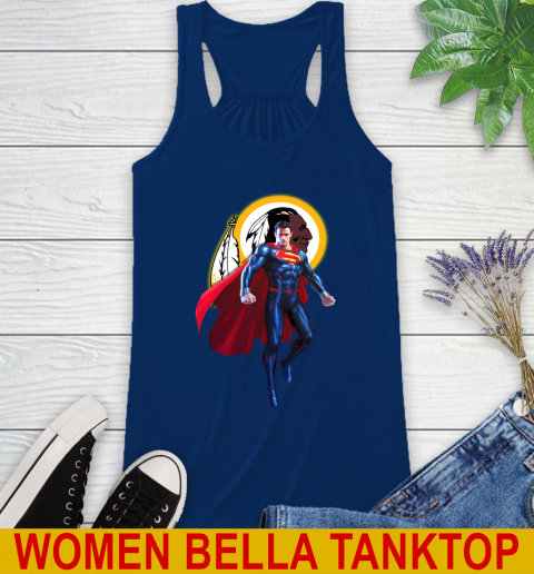 NFL Superman DC Sports Football Washington Redskins Racerback Tank 9