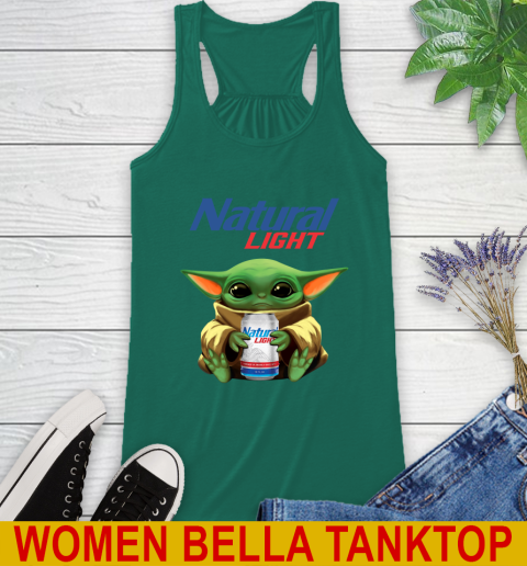 Star Wars Baby Yoda Hugs Natural Light Beer Shirt 43