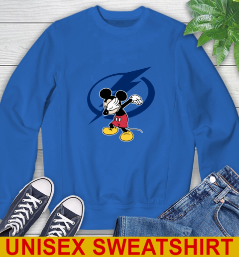Tampa Bay Lightning NHL Hockey Dabbing Mickey Disney Sports Sweatshirt 9