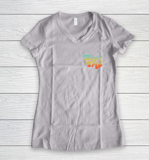 Dont Trip Vote Shirt - Harry Styles Vote (print in front and back) Women's V-Neck T-Shirt