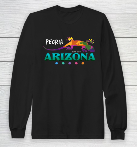 Peoria Arizona USA Desert Gecko | For Vacation Tee Souvenir Sports T-Shirt Long Sleeve Lizard