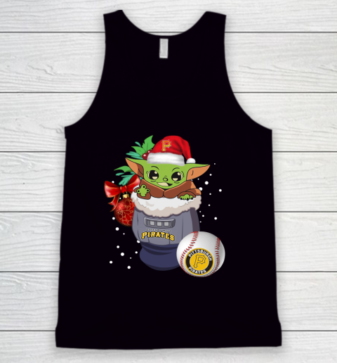 Pittsburgh Pirates Christmas Baby Yoda Star Wars Funny Happy MLB Tank Top
