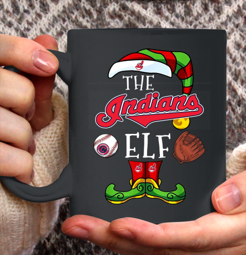 Cleveland Indians Christmas ELF Funny MLB Ceramic Mug 11oz