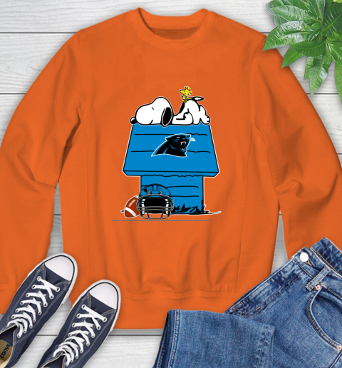 Carolina Panthers NFL Football Snoopy Woodstock The Peanuts Movie Sweatshirt 4