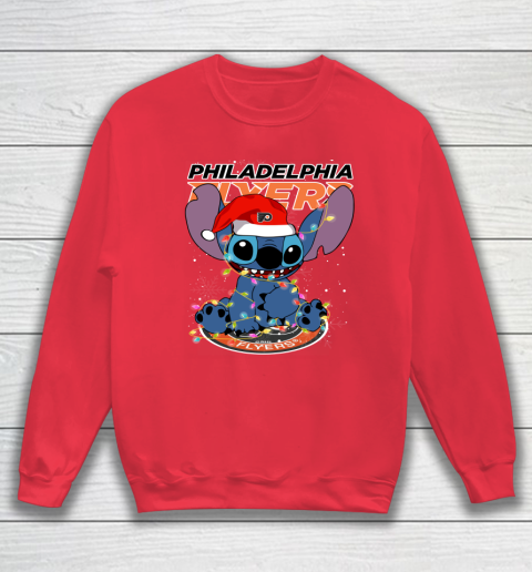 Philadelphia Flyers NHL Hockey noel stitch Christmas Sweatshirt 6