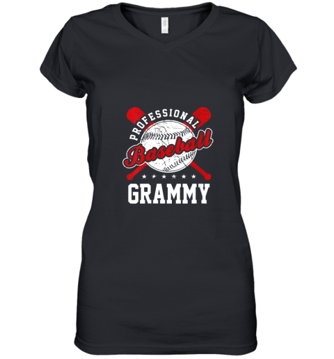 Womens Professional Baseball Grammy Team Sport Women's V-Neck T-Shirt