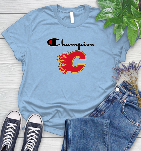 NHL Hockey Calgary Flames Champion Shirt Women's T-Shirt 6