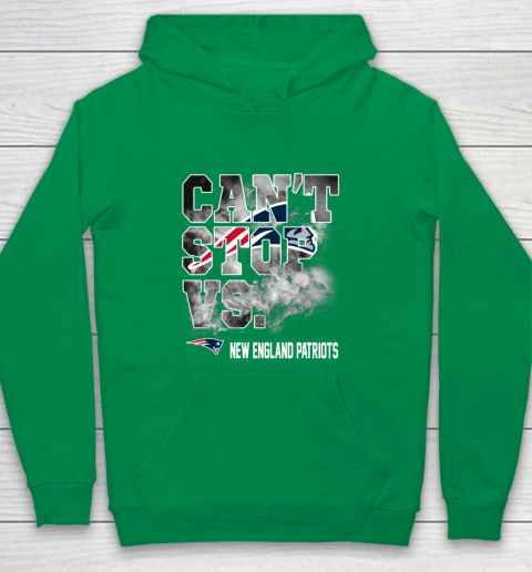 NFL New England Patriots Can't Stop Vs Youth Hoodie 4