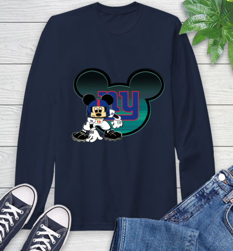 NFL New York Giants Mickey Mouse Disney Football T Shirt Long Sleeve T-Shirt 4
