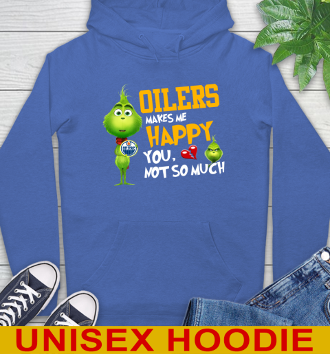 NHL Edmonton Oilers Makes Me Happy You Not So Much Grinch Hockey Sports Hoodie 9