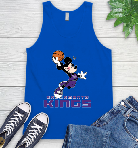 NBA Basketball Sacramento Kings Cheerful Mickey Mouse Shirt Tank Top 5