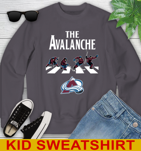 NHL Hockey Colorado Avalanche The Beatles Rock Band Shirt Youth Sweatshirt 5