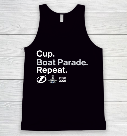 Cup Boat Parade Repeat Tampa bay Lightnings Stanley Hockey 2021 Tank Top