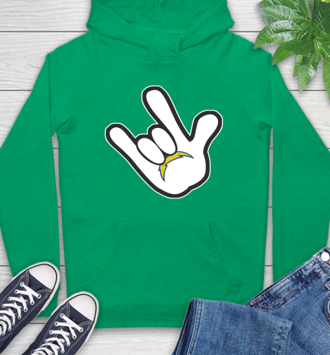 San Diego Chargers NFL Football Mickey Rock Hand Disney Hoodie 8