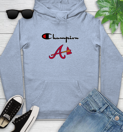 MLB Baseball Atlanta Braves Champion Shirt Youth Hoodie 7